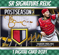 Topps Colorful 21 Yadier Molina PostSeason Rewind Signature Relic 2021 Digital picture