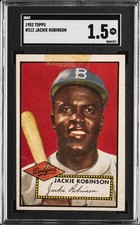 1952 TOPPS #312 JACKIE ROBINSON SGC 1.5 picture