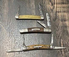 3 Antique Congress Pattern Camillus & Boker For Parts Only Or Repair picture