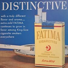 1952 Print Ad DISTINCTIVE FATIMA EXTRA MILD CIGARETTES LIGGETT & MYERS TOBACCO picture