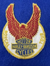 VINTAGE MOTORCYCLE PATCH 1970s HARLEY DAVIDSON NORCAL TOUR NORTHERN CALIFORNIA picture