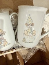 Precious Moments Enesco Clown Mugs - Set of 6 picture