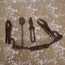 Vintage Vise-Grip Welding Holder Tool Bailer Military ? Cooks Lead Hammer Snips picture