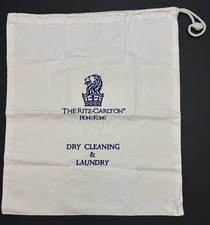 Vtg The Ritz Carlton Dry Cleaning & Laundry Bag Embroidery 19” X 23” XL New picture