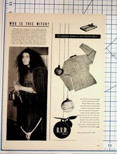 Ingrid Bergman Witch B.V.D. Shirt Vintage 1940s Magazine Print Ad Ephemera picture