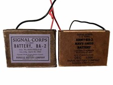 WW2 BA-2 Army Signal Corps Reproduction Dry Cell Battery Boxes (2 Each) picture