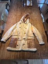 Original WW2 USAAF B-7 Arctic Sheepskin Leather Flight Parka picture