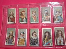 1898 WILLS CIGARETTE CARDS -'KINGS & QUEENS OF ENGLAND' Brown CARD - 13 Cards picture