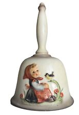 Vintage 1981 GOEBEL Hummel Annual Bell Hand Made Girl W/ Bird 6.5” MINT picture
