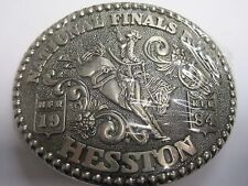 National Finals Rodeo Hesston 1984 NFR Adult Cowboy Buckle Vintage Orig. Pkg.    picture