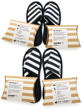 Condor Airlines Business Class Amenity Kits + Slippers Set of 2 German Airline picture