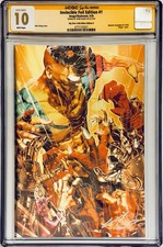 GEM MINT - Invincible #1 CGC SS 10 Signed by John Giang - BTC Virgin Foil D picture