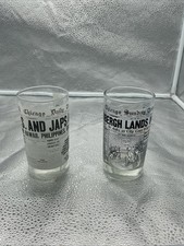 Chicago Daily Tribune Drinking Glasses - 5” High Set Of 2 picture