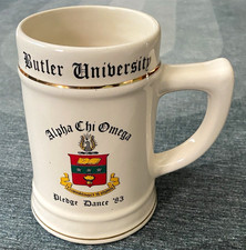 Vintage 1983 Butler University Alpha Chi Omega AXO Pledge Dance Mug picture