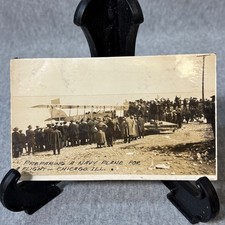 Antique Navy Biplane Photo Chicago Illinois Grant Park Peace Aviation picture
