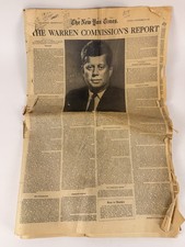 The New York Times Newspaper Sept 28 1964 - Warren Commission Report picture