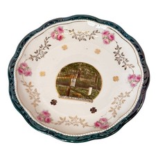 HARRISBURG Pennsylvania PA Antique JOHN HARRIS GRAVE Germany Souvenir PLATE picture