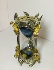 FRANKLIN GUARDIANS OF TIME HOURGLASS 24 KARAT GOLD 10”x5” RARE MINT CONDITION picture