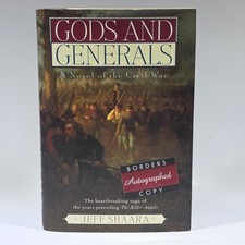 Gettysburg Signed 1st Edition 1st Printing GODS AND GENERALS Novel Jeff Shaara picture