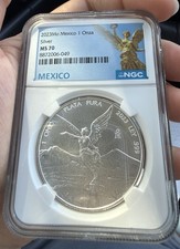 Mexico 2023 1 oz .999 Silver Libertad Business Strike NGC MS70 (Perfect Grade) picture
