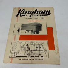 1930s Kingham Woolcott Truck Trailer Convertible Tops Sales Brochure Louisville picture