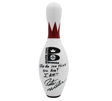 Pete Weber Signed White Score King Bowling Pin - Damaged See Description picture