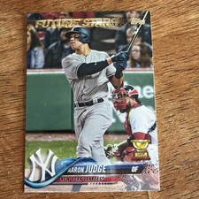 Topps 2018 Future Stars Aaron Judge New York Yankees Gold Cup Card #1 picture