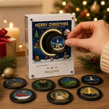 Magnetic Fridge Vinyl Music Box Christmas - Magnetic Fridge Music Player picture