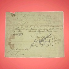 1779 Large Revolutionary War CT Treasury Warrant “For the Continental” Wadsworth picture