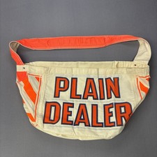 Vintage Cleveland Ohio Plain Dealer Newspaper Carrier Paperboy Bag Bin D picture
