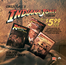 Vintage McDonald’s 1991 INDIANA JONES VIDEOS $5.99 Translite picture