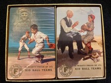 VINTAGE 1953 Brown & Bigelow Baseball Playing Cards - Double Deck SEALED Geo E F picture