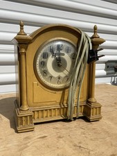 Vintage Ingraham Synchronous Electric Shelf Clock Working Well Cool Piece picture