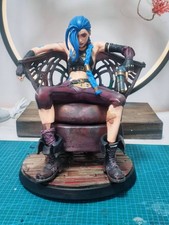 LOL Jinx Arcane Sitting Pose Figure 15cm League of Legends Collectible Figurine picture