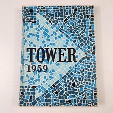 University of Detroit 1959 Yearbook Tower Detroit Michigan Hardcover Vintage 50s picture