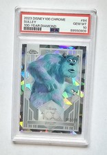 2023 TOPPS CHROME DISNEY100 100-YEAR DIAMOND REFRACTOR #84 SULLEY 002/100 PSA 10 picture