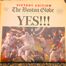 Boston Globe & Herald Championship Newspapers: Victory 10/28/04 Dynasty 2/7/05 picture