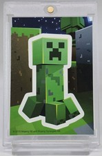 CLEAN 2015 MINECRAFT ROOKIE CREEPER ROOKIE CARD STICKER 1ST EVER RC SP RARE SSP picture