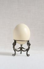 antique ostrich egg on stand with gilded lions picture