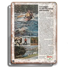 METAL SIGN - SINCLAIR 1968 ANDROSCOGGIN - VINTAGE AD RETRO WALL DÉCOR picture