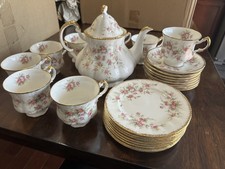 Vintage Paragon Victorian Tea Set 22kt Gold Bone China England picture