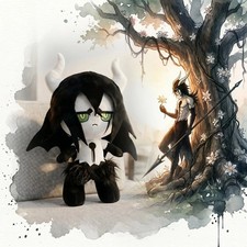 25cm Bleach Ulquiorra Cifer Anime Plush Toy Doll Soft Stuffed Cushion Gift picture