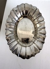 Vintage Wallace Sterling Silver 218 Fluted Oval Candy Dish Not Weighted 78g picture