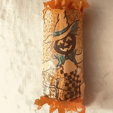 1 Rare Scarecrow vintage Halloween Crepe Paper Party Favor w/prizes handmade picture