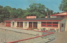Falmouth Maine The Galley Restaurant Casco Bay Handy Boat Service Yacht Postcard picture