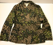 WWII GERMAN WAFFEN DOT 44 CAMO FIELD TUNIC JACKET- SIZE 4 (46-48R) picture