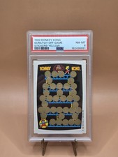 1982 Donkey Kong Scratch-Off Game Stickers Yellow PSA 8 picture