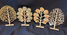 Syroco Vintage Wood Gold Floral Wall Hangings Four Seasons, 8