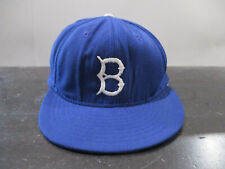 VINTAGE Brooklyn Dodgers Hat Cap Fitted Mens 7 5/8 Blue White Wool Baseball 90s picture