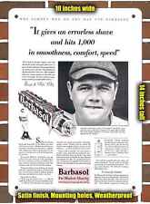 Metal Sign - 1929 Babe Ruth for Barbasol- 10x14 inches picture